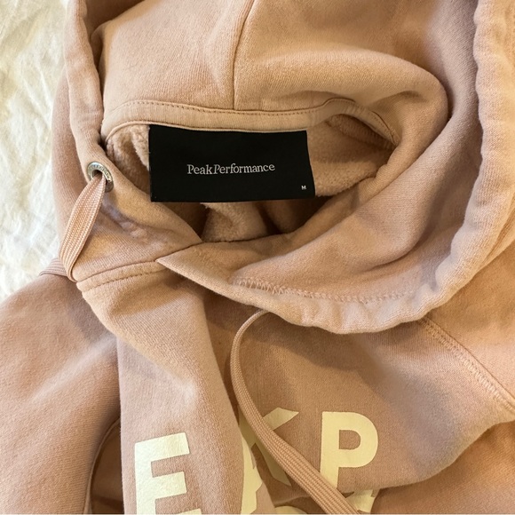 Peak Performance Ground Hoodie fits Size Small Dusty Pink Soft Jersey - Picture 6 of 9